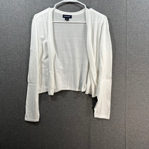 Studio Park x Jane Treacy Lightweight Shrug White, Medium - Picture 2 of 11